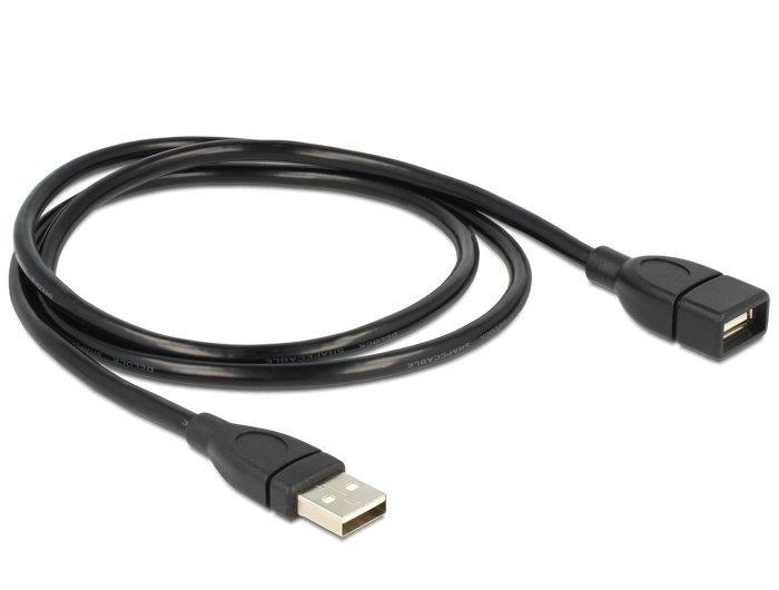 DeLock  1m USB 2.0 USB Kabel USB A Schwarz 