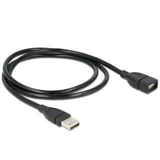 DeLock  1m USB 2.0 USB Kabel USB A Schwarz 