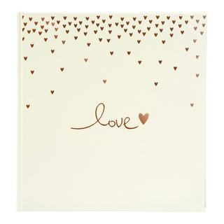 Goldbuch Goldbuch Raining Hearts album fotografico e portalistino Beige 60 fogli Rilegatura all'inglese  