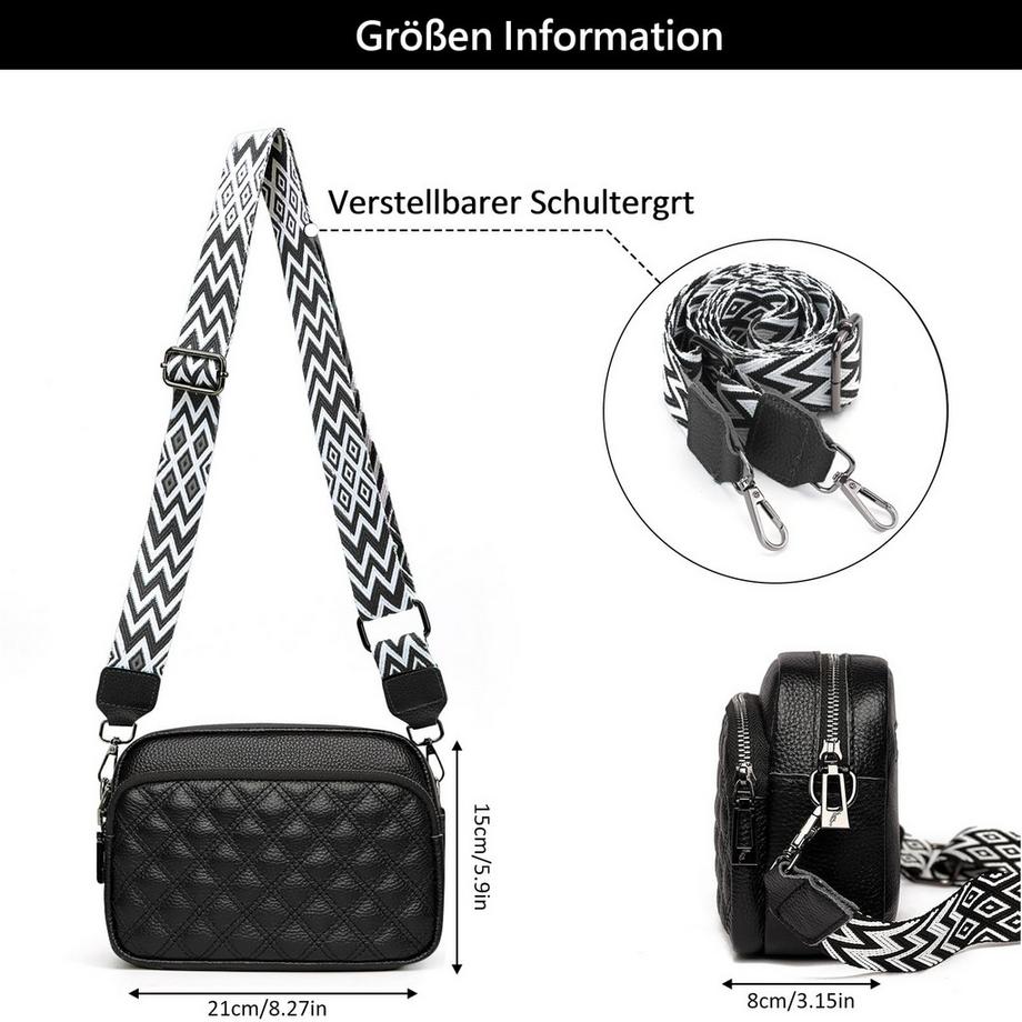 Only-bags.store Sac bandoulière matelassé avec sangle réglable  