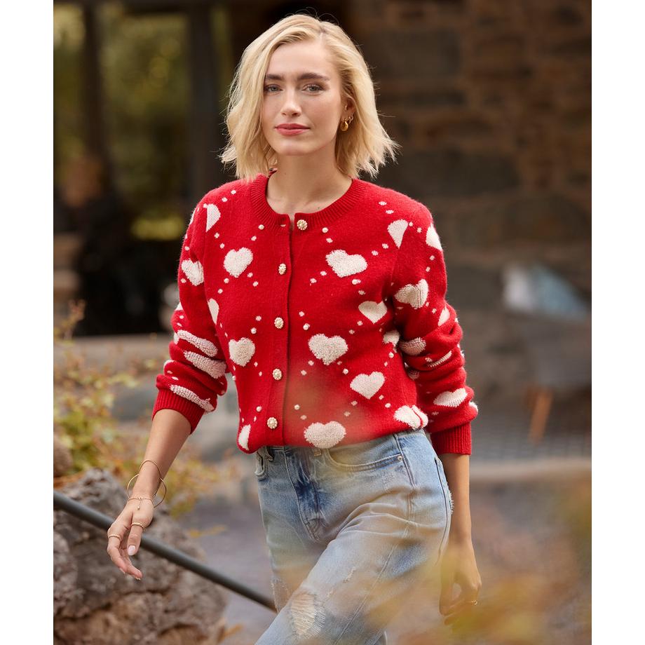 Joe Browns Strickjacke mit Perlendetails  