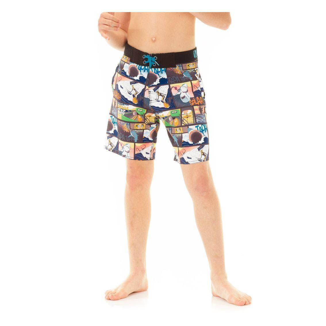 FREEGUN  short de bain long ceinture tissée enfant story 