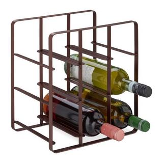 Northix Casier à vin en métal pour 9 bouteilles  