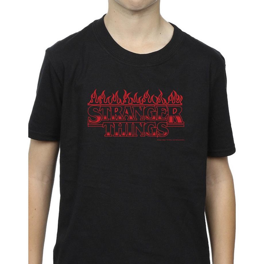Netflix  Stranger Things Maglietta Fiamme 