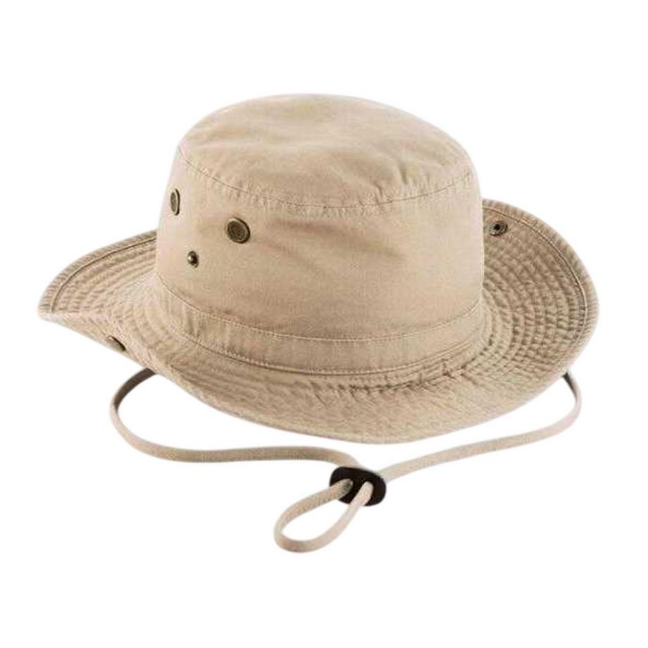 Chapeau D'été Uni En Toile Avec Sangle Ajustable Outback