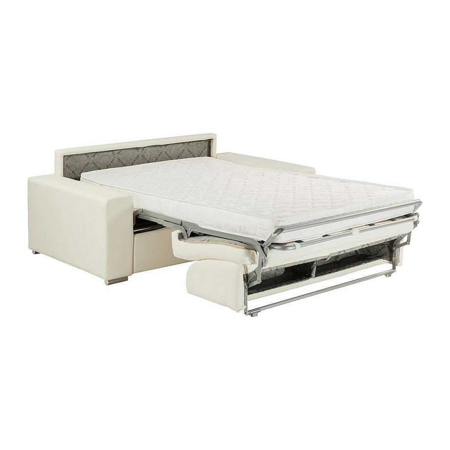 Vente-unique Schlafsofa 4Sitzer EMIR LiegeflächeMatratzen  