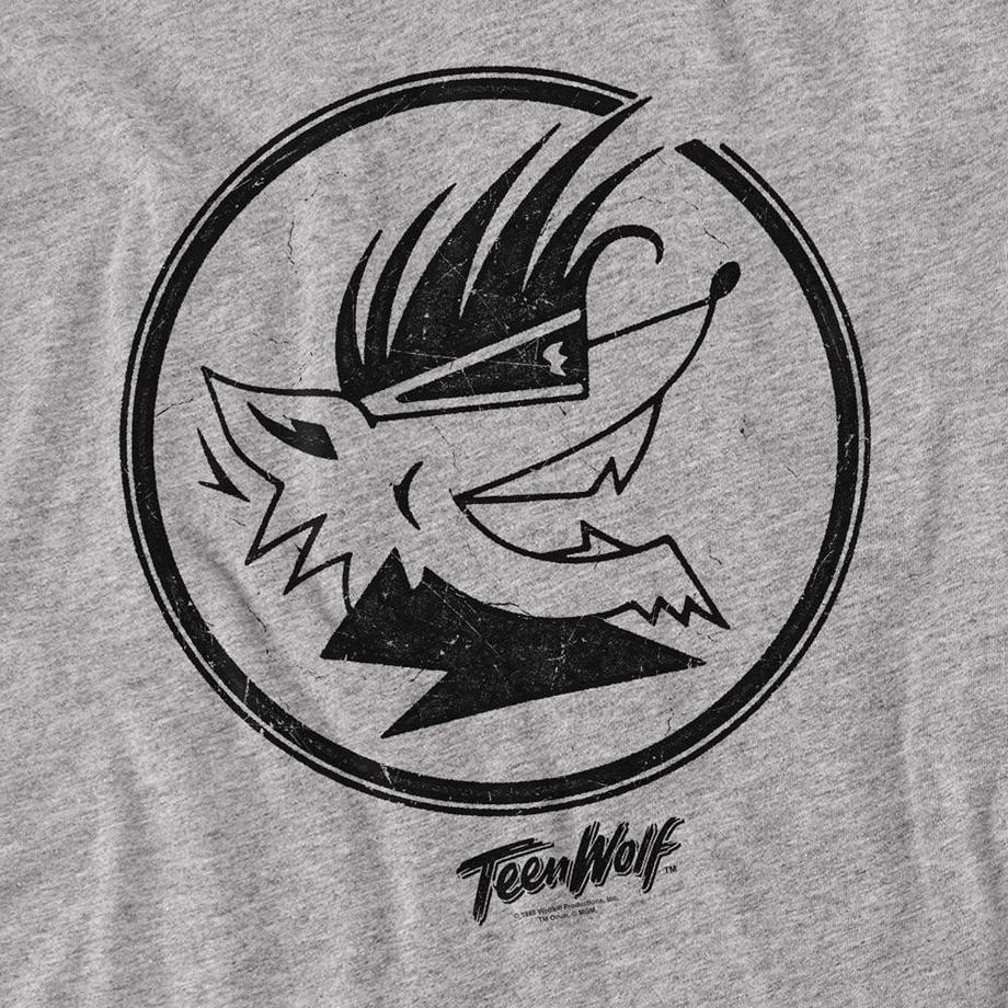 Teen Wolf  T-ShirtManches Longues Motiftyle Tête De Loup 