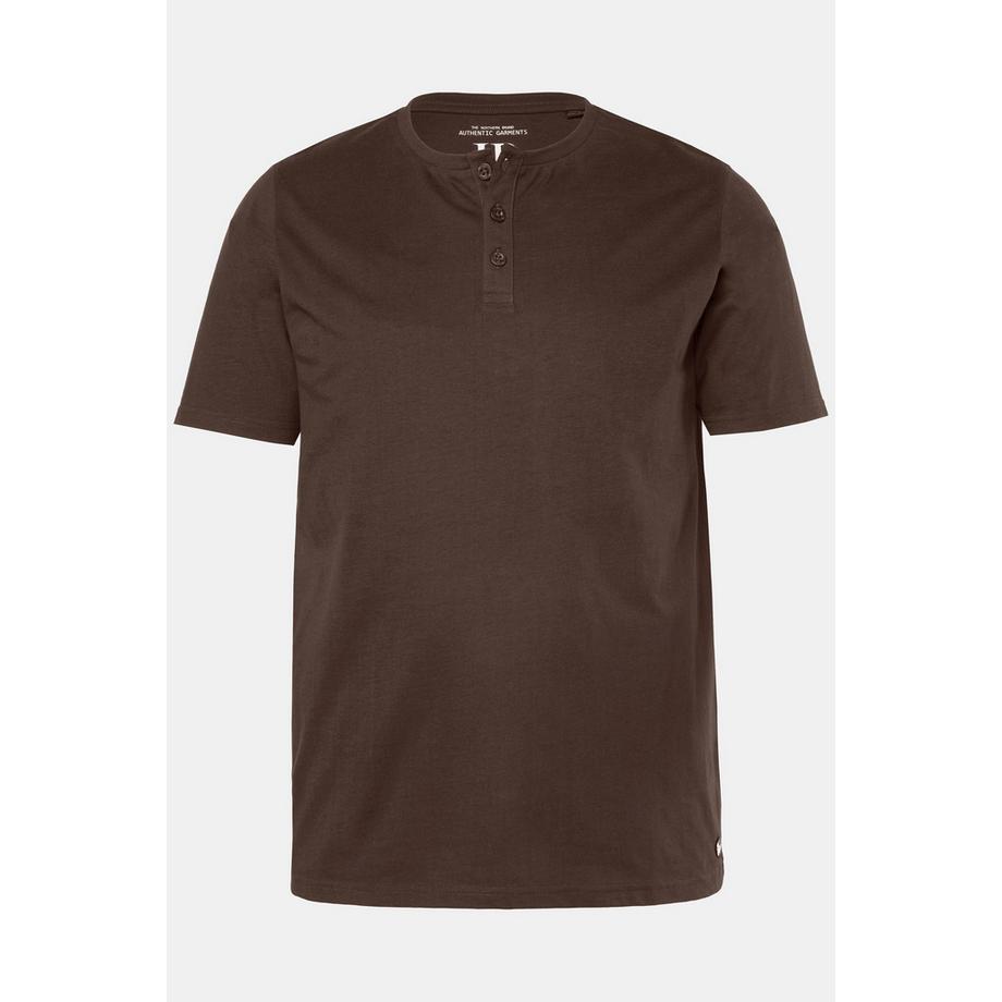 JP1880 Basic Henley Halbarm Knopfleiste  