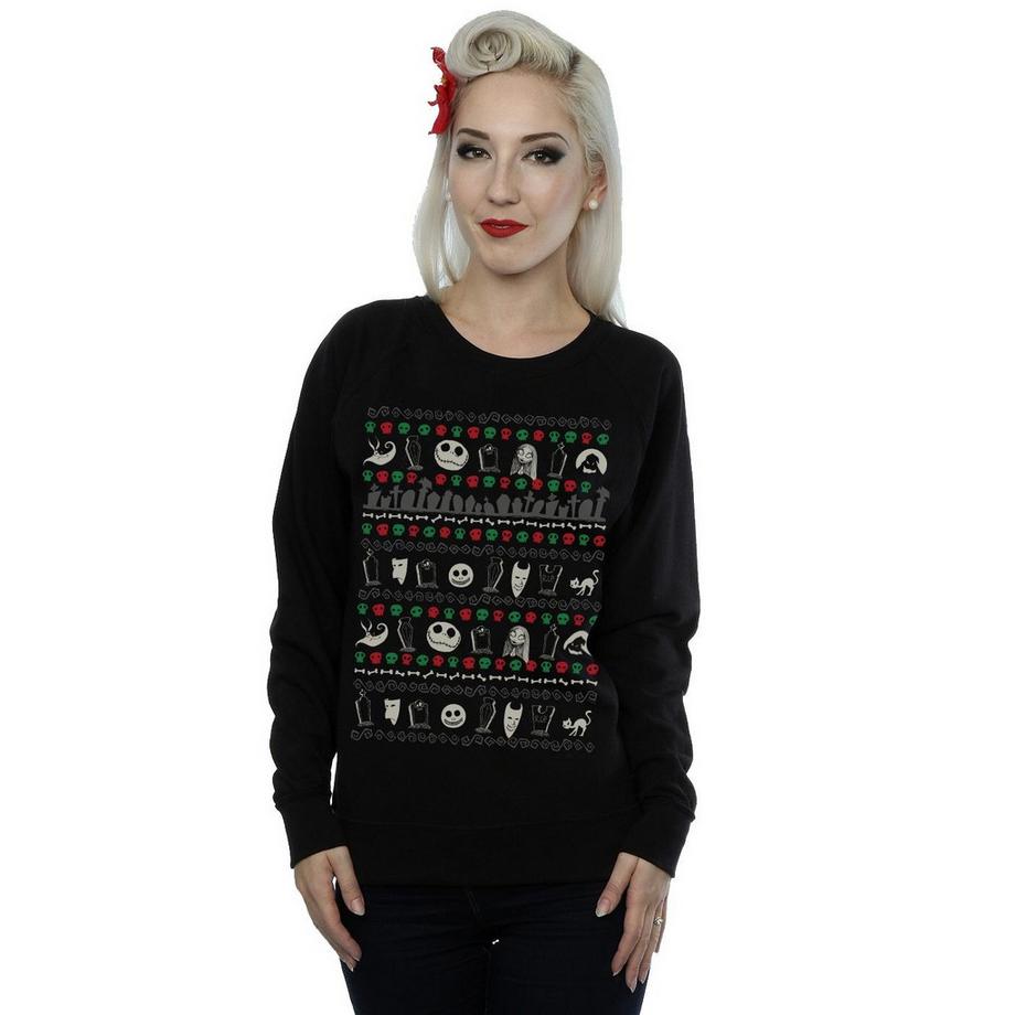 Disney The Nightmare Before Christmas Motif Sweatshirt  