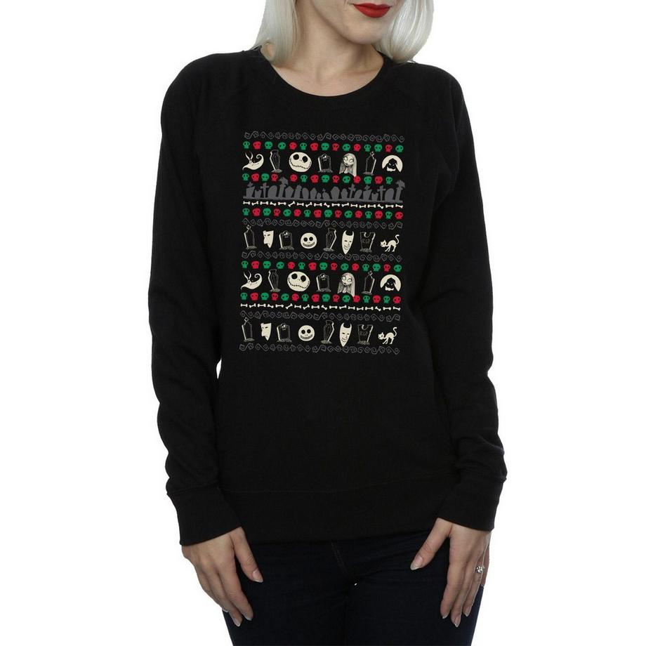 Disney The Nightmare Before Christmas Motif Sweatshirt  