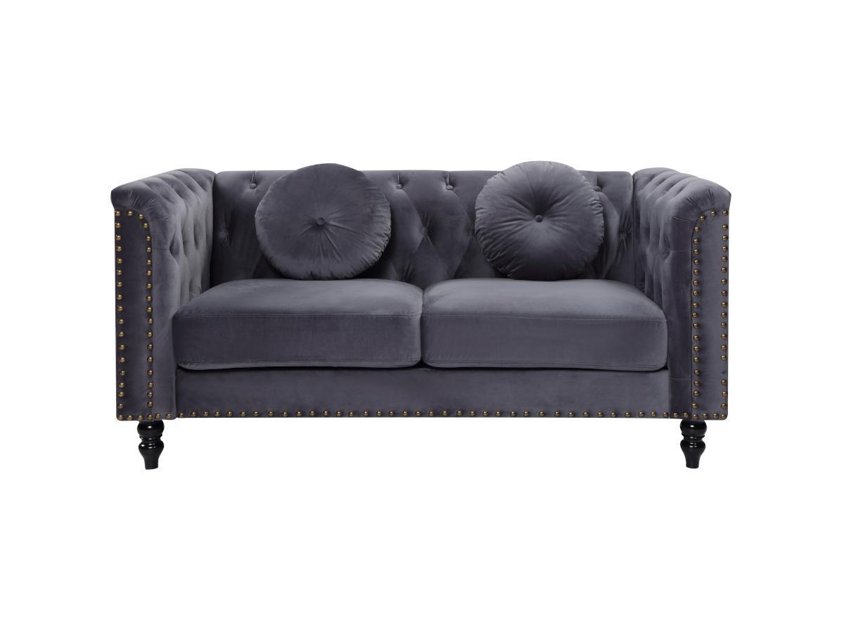 Vente-unique 2SitzerSofa TURNER Samt  