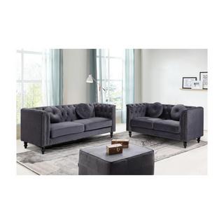 Vente-unique 2SitzerSofa TURNER Samt  