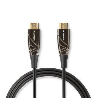 Nedis  Cavo HDMI ottico attivo ad alta velocità con Ethernet | Connettore HDMI™ | Connettore HDMI™ | 4K@60Hz | 18 Gbps | 20,0 m | Rotondo | PVC | Nero | Confezione regalo 