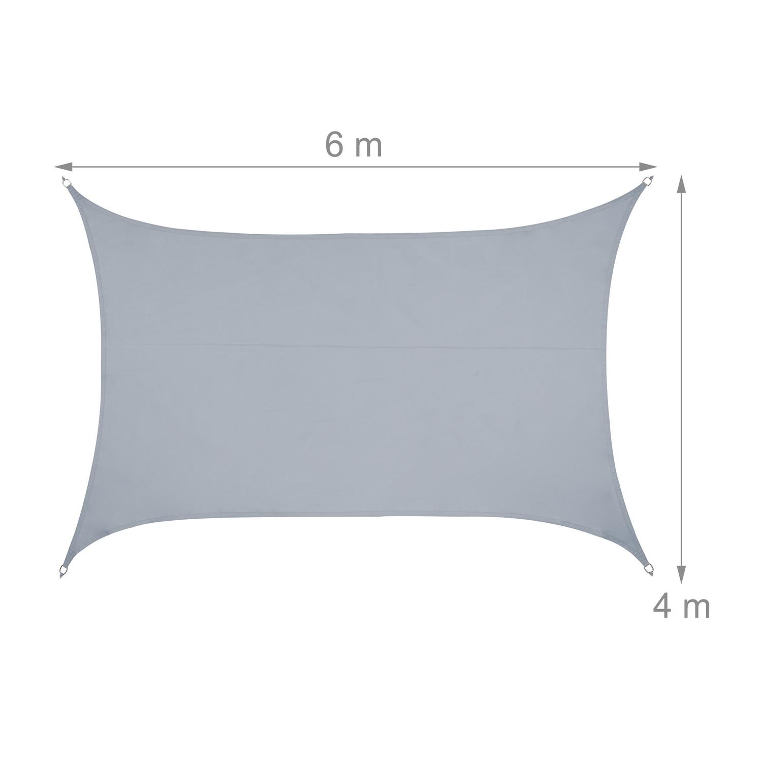 B2X Voile d'ombrage rectangulaire gris clair  