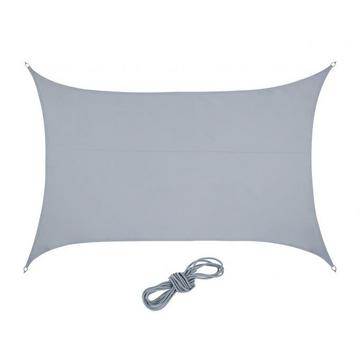 Voile d'ombrage rectangulaire gris clair