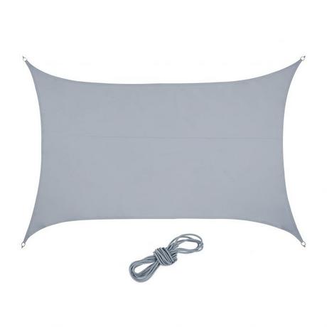 B2X Voile d'ombrage rectangulaire gris clair  