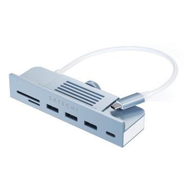 5-in-1 USB-C Hub 24'' iMac Satechi Blau