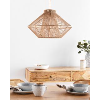 Beliani Lampadario en Cotone Boho PALMETTO  