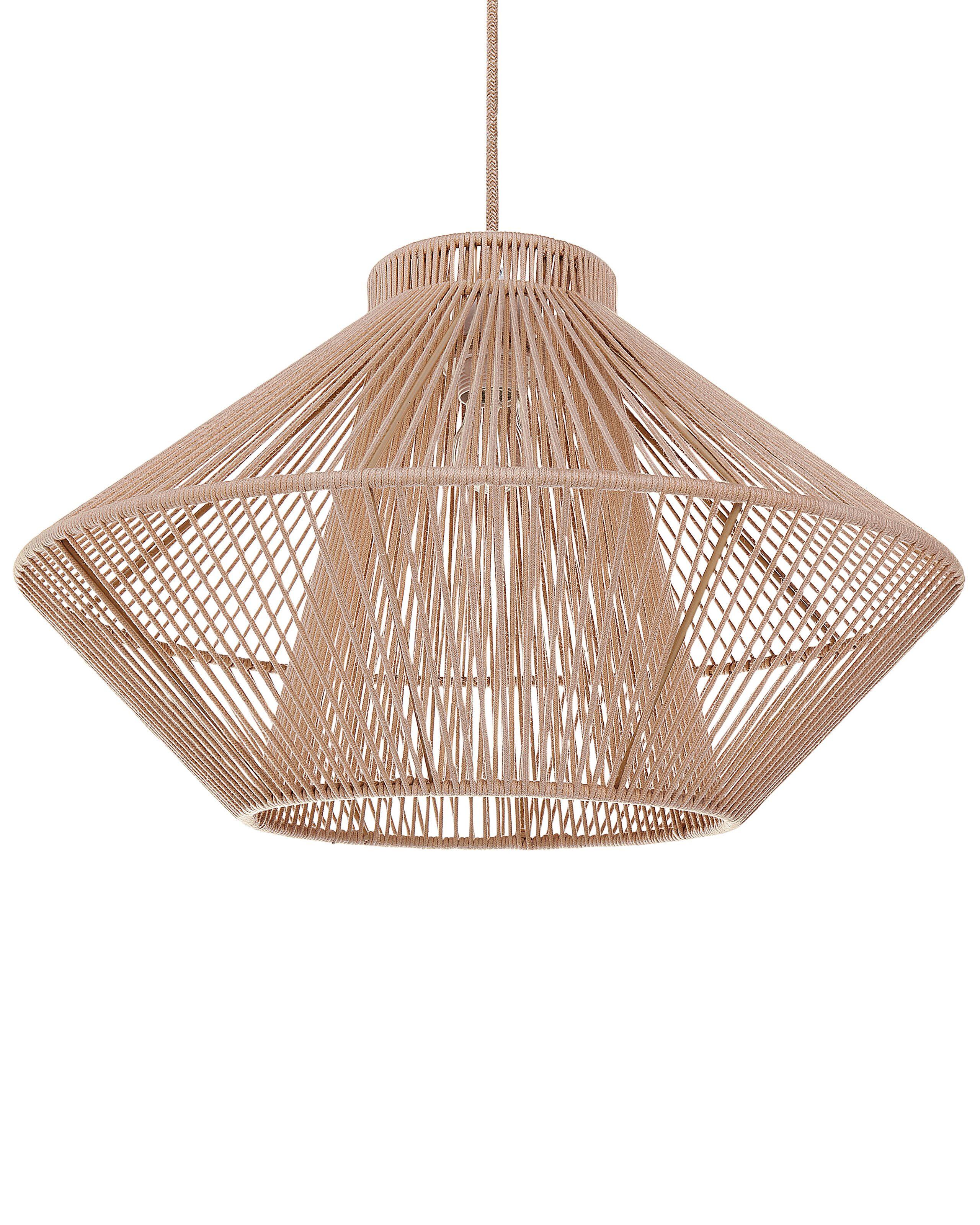 Beliani Lampadario en Cotone Boho PALMETTO  