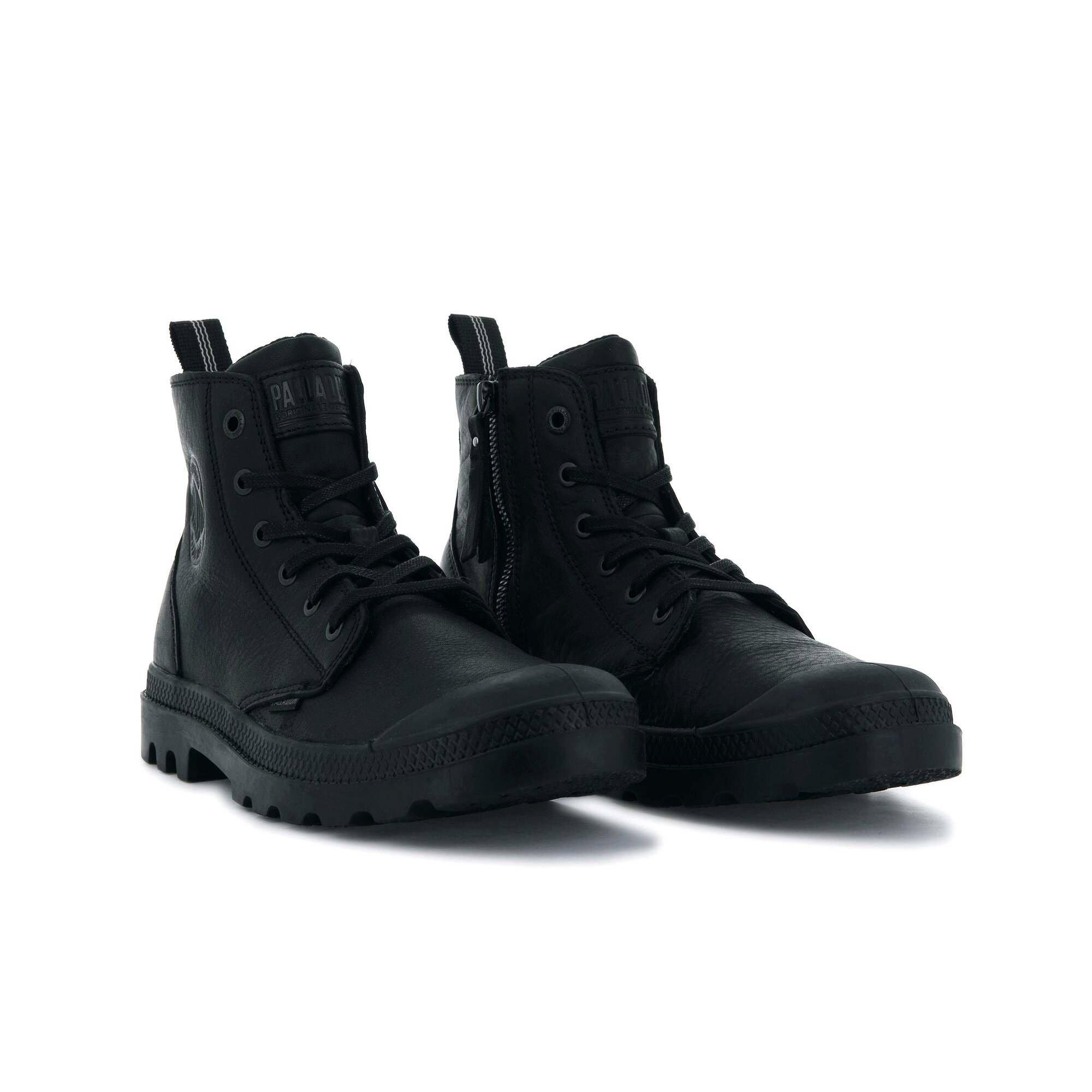 PALLADIUM  bottines cuir zippées  pampa hi ess 