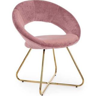 mutoni Fauteuil Vanity velours rose  