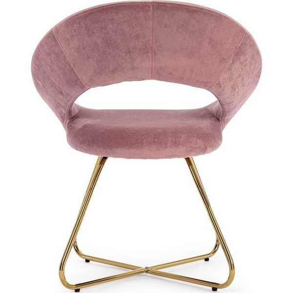 mutoni Fauteuil Vanity velours rose  