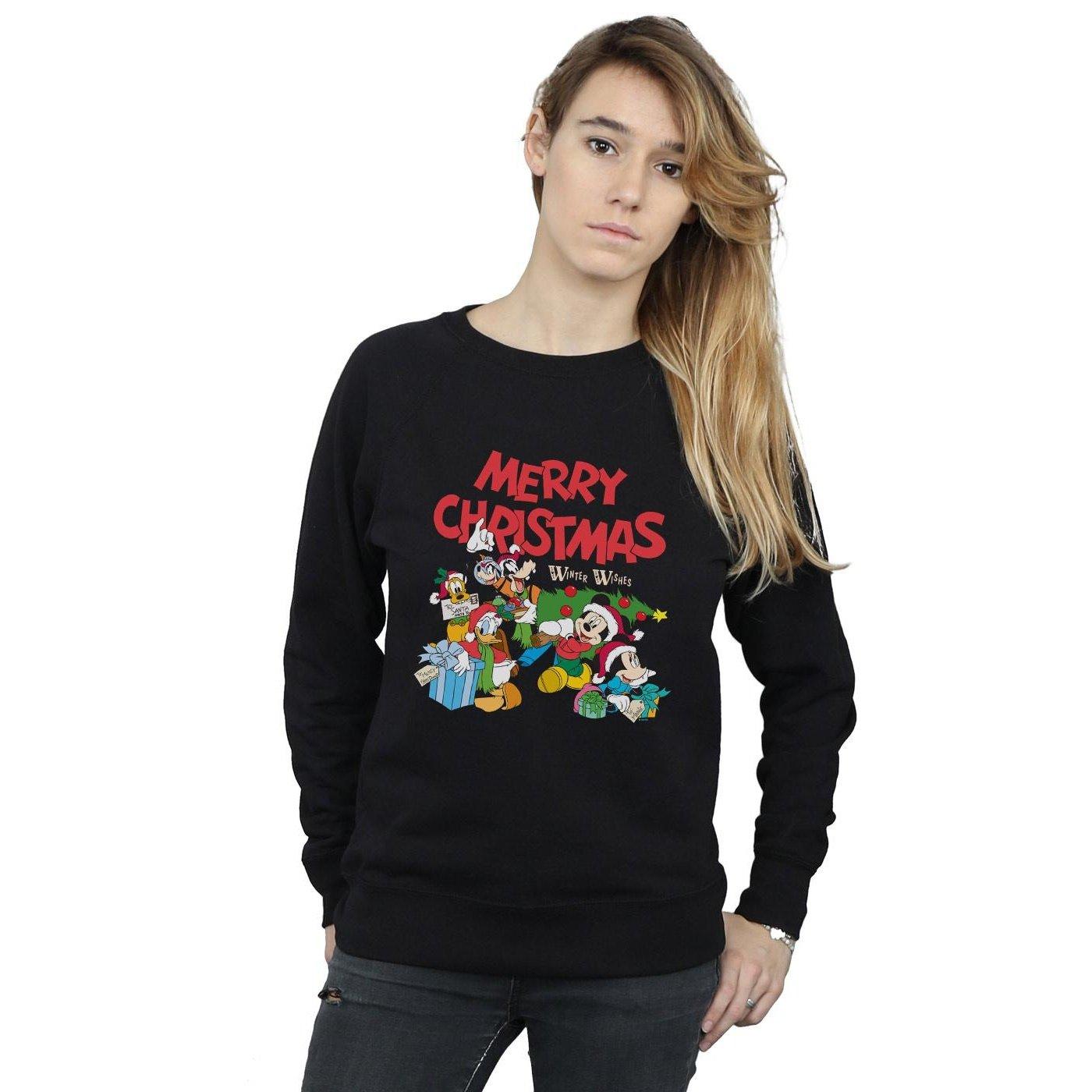 Disney  Mickey Mouse And FriendsWinter Wishes Sweatshirt 