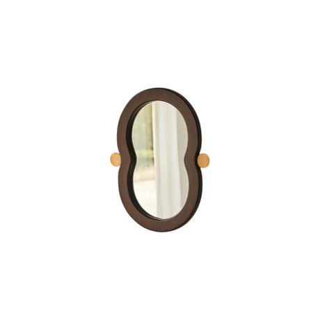 Tikamoon Specchio in legno di mindi 60x40 cm Agate  