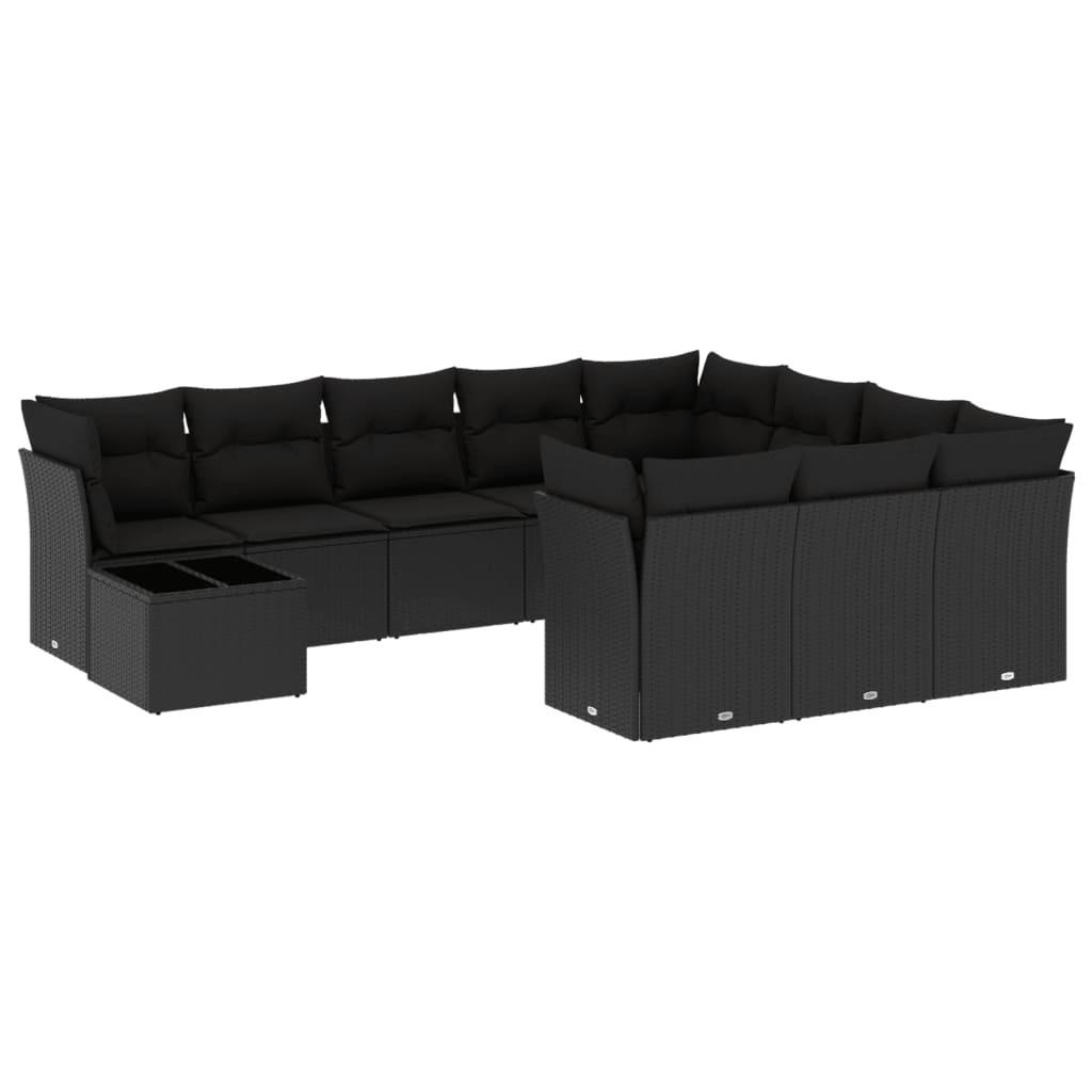 VidaXL set divano da giardino Polirattan  