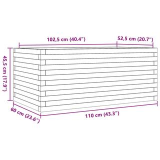 VidaXL fioriera da giardino Legno di douglas  