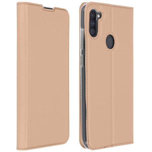 Avizar  Klapphülle Galaxy A11 Rosegold 