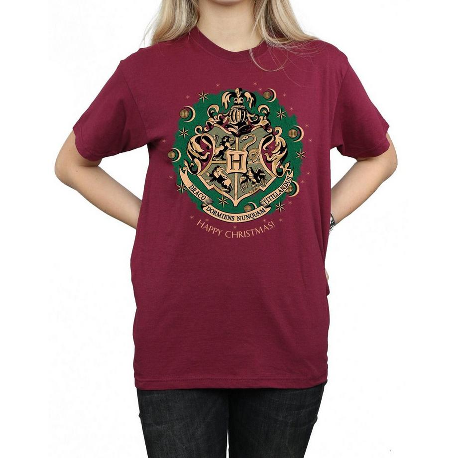 Harry Potter Hogwarts Happy Christmas T-Shirt  