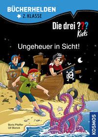 Die drei ??? Kids, Bücherhelden 2. Klasse, Ungeheuer in Sicht! Blanck, Ulf; Pfeiffer, Boris; Schmidt, Kim (Illustrationen) Copertina rigida 