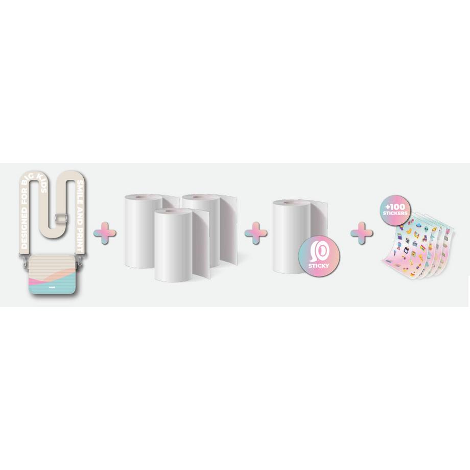 MOB Reise-Nachfüll Kit für Pixiprint - Case und Papierrollen  