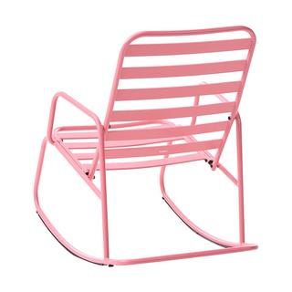 Beliani Garten-Schaukelstuhl aus Aluminium Modern TURI  