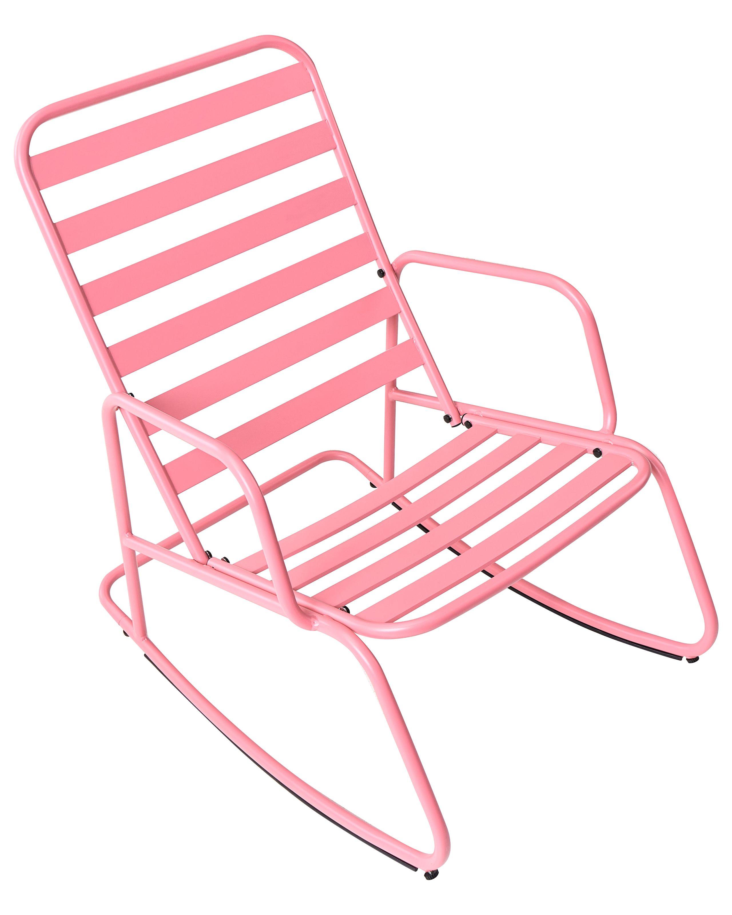 Beliani Garten-Schaukelstuhl aus Aluminium Modern TURI  