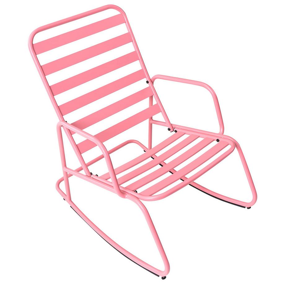 Beliani Garten-Schaukelstuhl aus Aluminium  TURI  