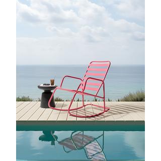 Beliani Garten-Schaukelstuhl aus Aluminium Modern TURI  