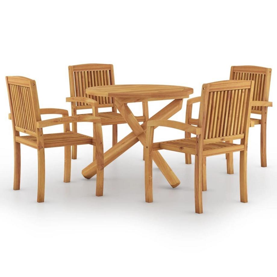 Ensemble de salle à manger de jardin bois