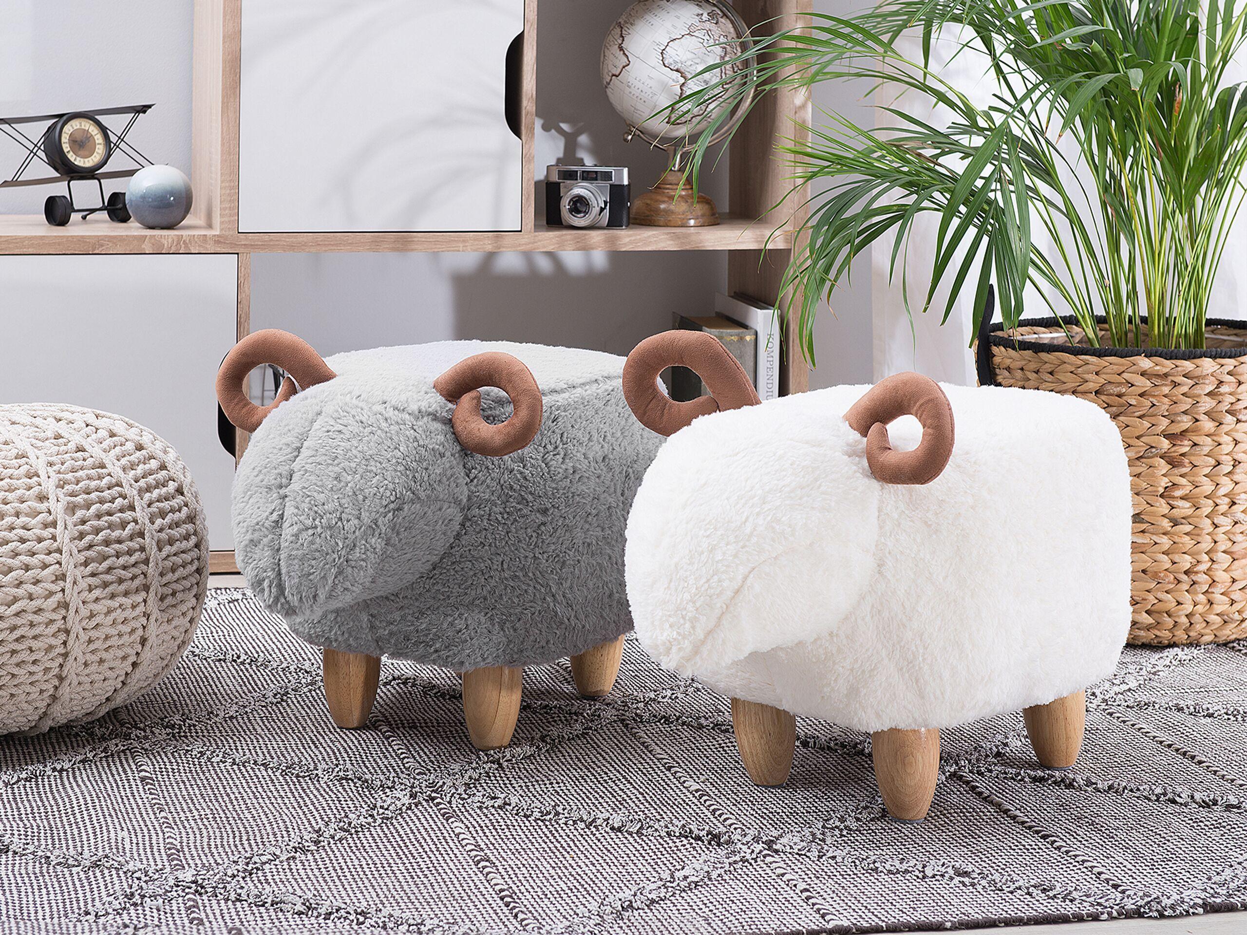 Beliani Repose-pied en Polyester Moderne LAMB  