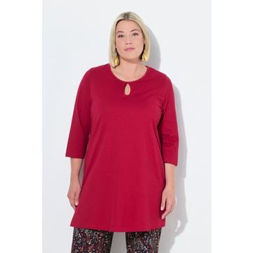 Longshirt, A-Linie, Rundhalsausschnitt, 3/4-Arm