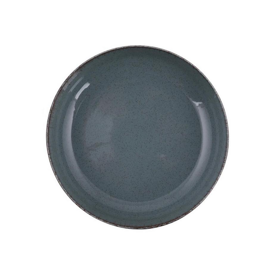 Vente-unique  Geschirr-Set 18-teilig - Porzellan - Blau - SANCHA 