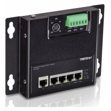 TRENDNET  Industrie Switch 5 Port Gbit Unman. PoE+ FA Metal (5 Ports) 