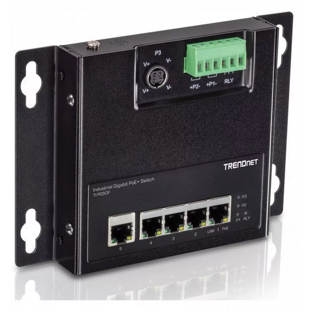 TRENDnet TI-PG50F - Industrial - switch - 5 ports - unmanaged