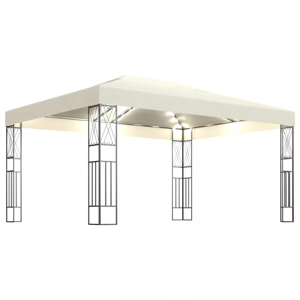 VidaXL - Gartenpavillon, One Size, Offwhite