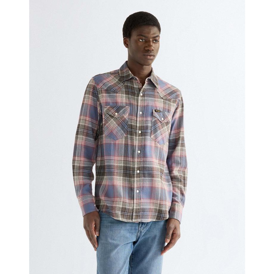 Chemise à manches longues Western