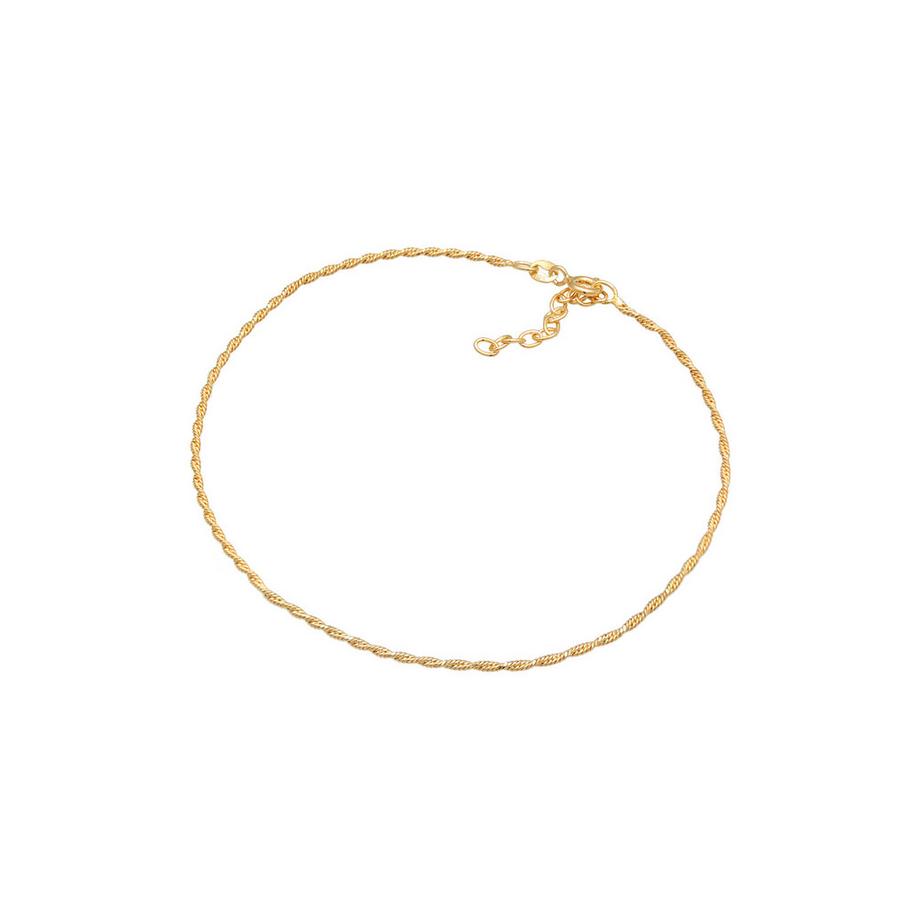 Elli  Fußschmuck Kordelkette Gedreht Basic Zeitlos 