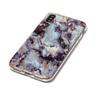 Cover-Discount  iPhone Xs / X - Etui souple en caoutchouc silicone cyan marble Bleu