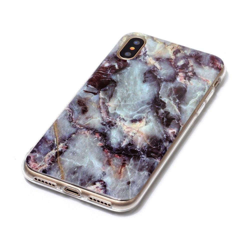 Cover-Discount  iPhone Xs / X - Coque silicone Marble 