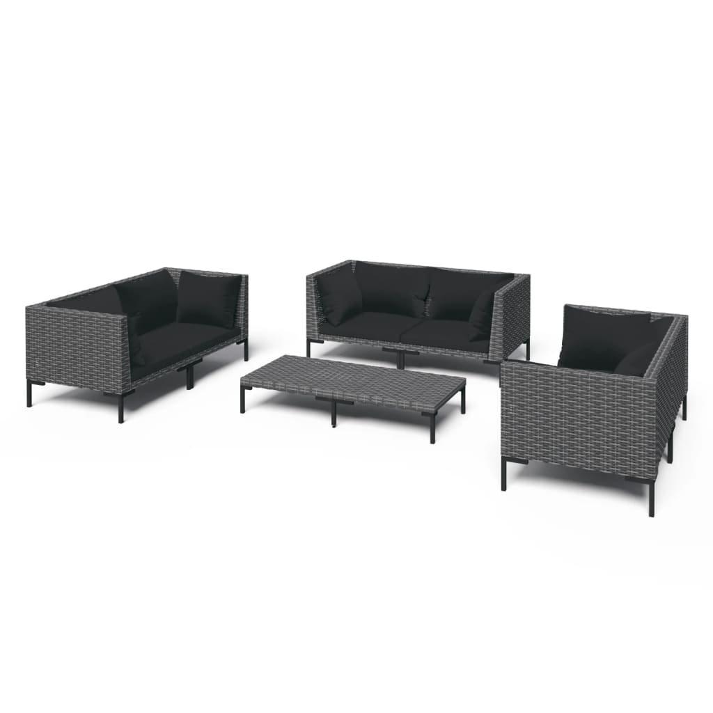 VidaXL Garten-lounge-set poly-rattan  